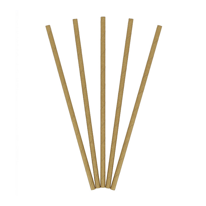 Paper Straw Straight Kraft Ø0,6cm 21cm (3.000 Units)