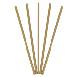 Paper Straw Straight Kraft Ø0,6cm 21cm (100 Units)