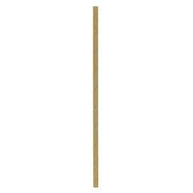Paper Straw Straight Kraft Ø0,6cm 21cm (100 Units)
