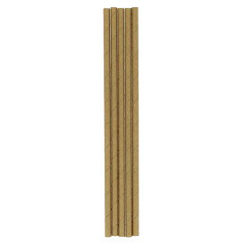 Paper Straw Straight Kraft Ø0,6cm 21cm (100 Units)