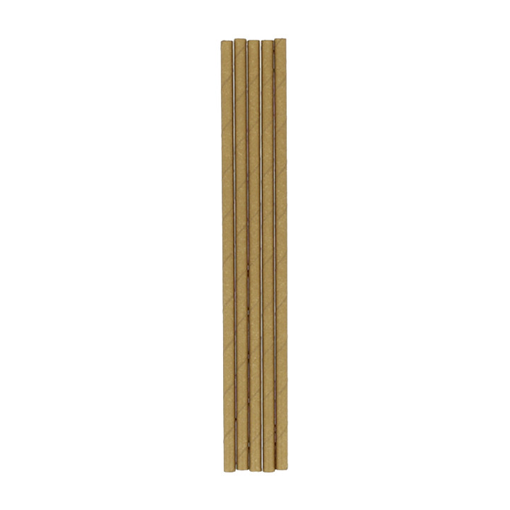 Paper Straw Straight Kraft Ø0,6cm 21cm (3.000 Units)