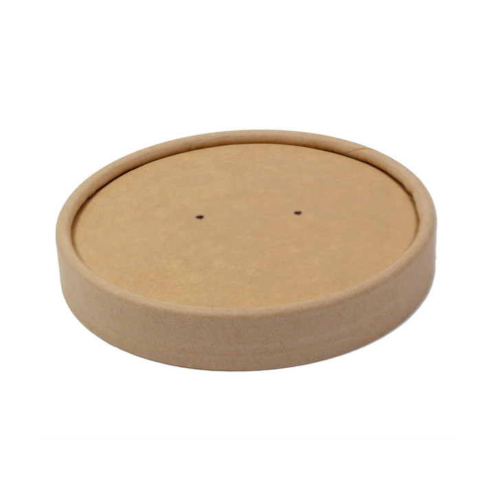 Kraft Carton Lid for 16Oz/450ml Carton Pot (500 Units)