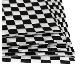 Paper Food Wrap Grease-Proof “Vichy” Black 20x24,5cm (1000 Units) 