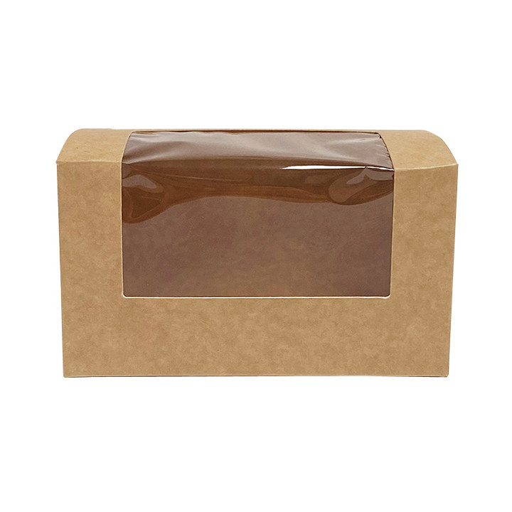Kraft Carton Box with Window 125x70x70mm (500 Units)