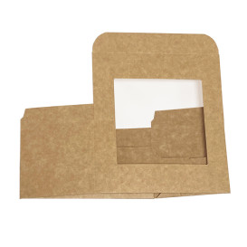 Kraft Carton Box with Window 12,5x7,0x7,0cm (500 Units)