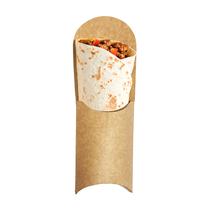 Paper Wrap Food Container Kraft 240x90x35mm (1.000 Units)
