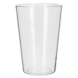 Plastic Pint Glass PS Reusable 420ml (5 Units) 