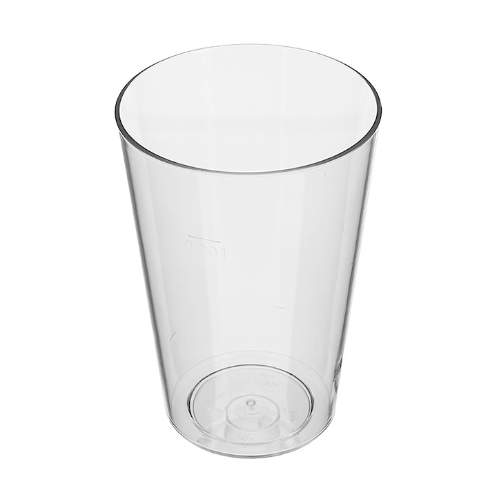 Plastic Pint Glass PS Reusable 420ml (5 Units) 