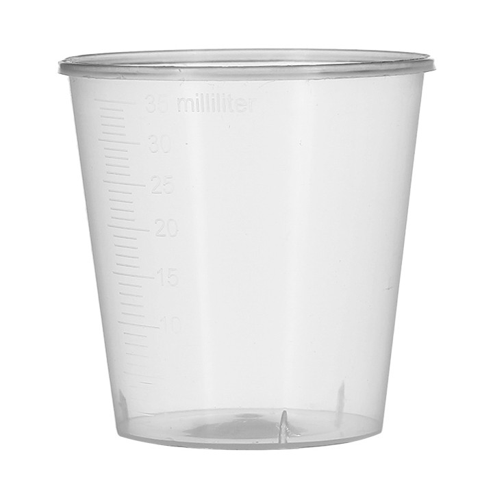 Plastic Shot PP Graduated Clear 35 ml (50 Units) 