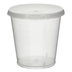 Plastic Lid PP Clear Ø4,5cm for Graduated Cup PP Clear (250 Units)