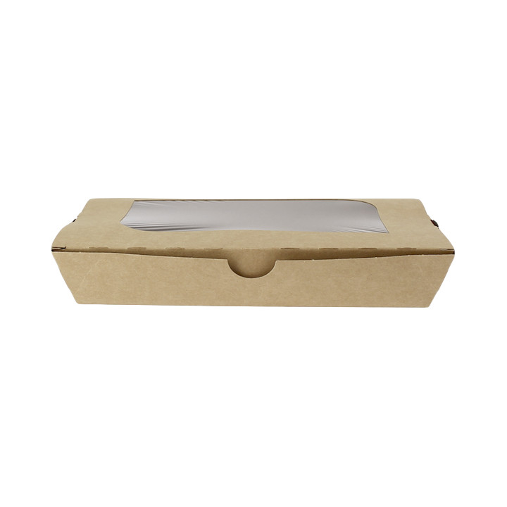 Paper Take-out Container "Premium" 21x13x3,5cm 730ml (25 Units)
