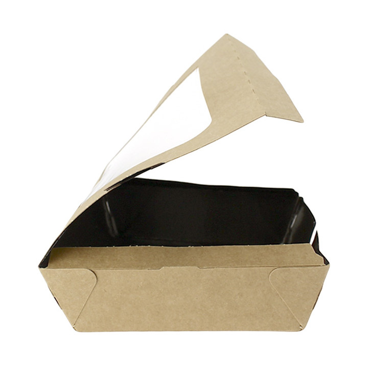 Paper Take-out Container "Premium" 21x13x3,5cm 730ml (25 Units)