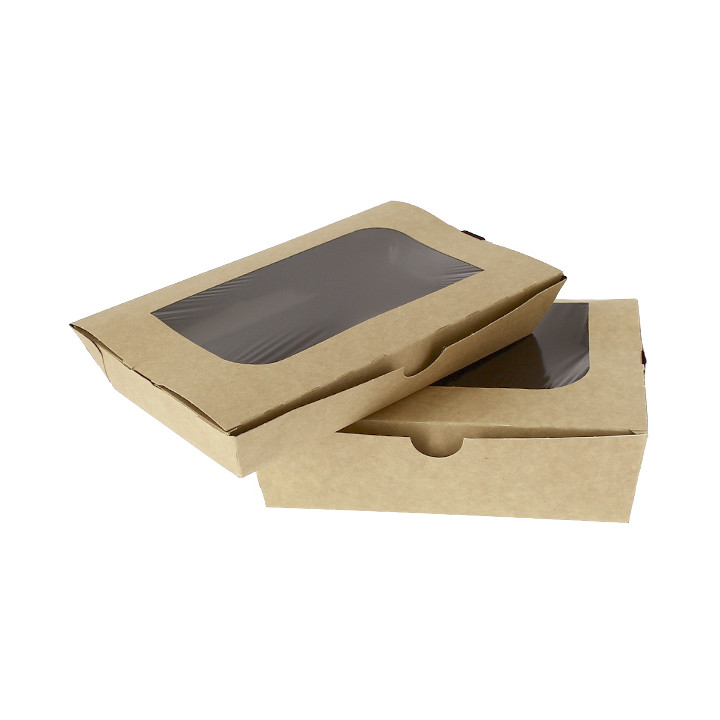 Paper Take-out Container "Premium" 21x13x3,5cm 730ml (300 Units)