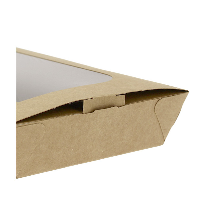 Paper Take-out Container "Premium" 21x13x3,5cm 730ml (300 Units)