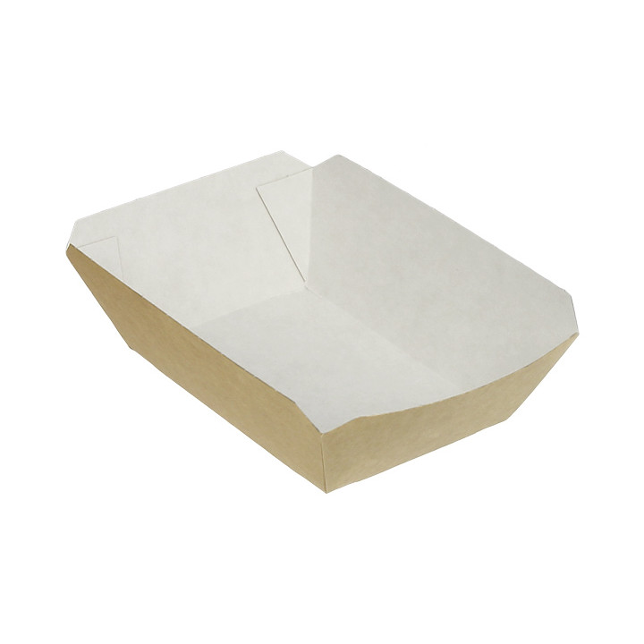Paper Food Boat Tray Kraft 250ml 9,6x6,5x4,2cm (1000 Units)