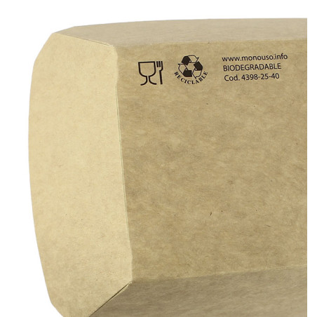 250 ml Kraft Food Tray for appetisers and small portions