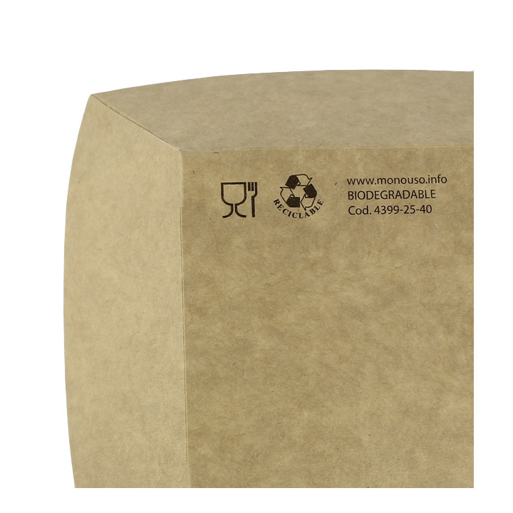 Paper Food Boat Tray Kraft 300ml 11x7x3,5cm (1000 Units)