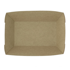 Paper Food Boat Tray Kraft-Kraft 780ml 15,5x9x5,5cm (25 Units) 