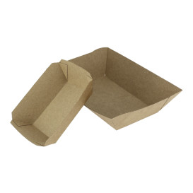 Paper Food Boat Tray Kraft-Kraft 780ml 15,5x9x5,5cm (450 Units)