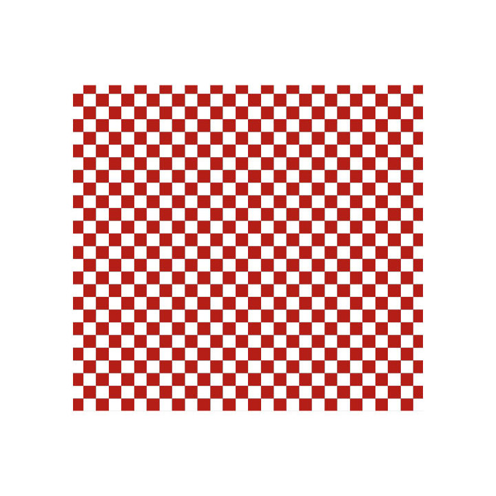 Paper Food Wrap Grease-Proof “Vichy” Red 28x31cm (1000 Units) 
