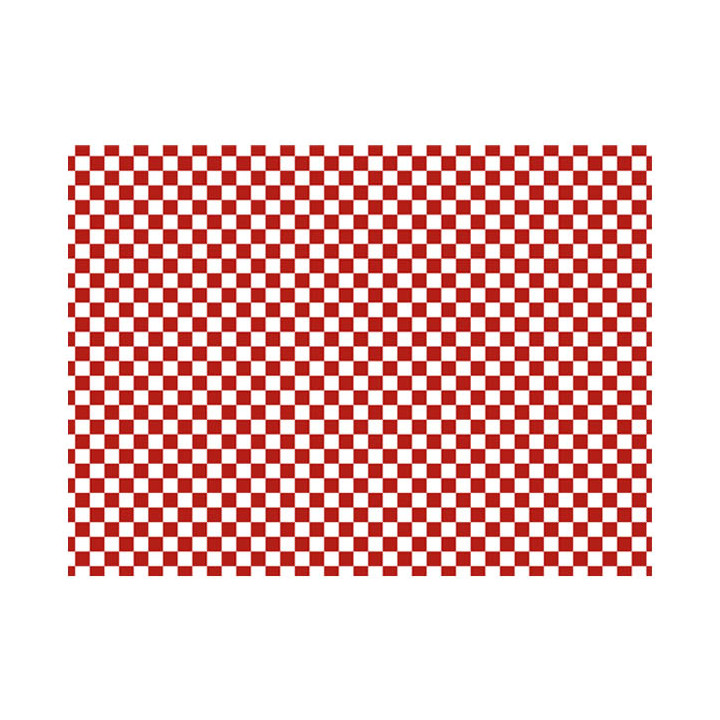 Paper Food Wrap Grease-Proof “Vichy” Red 31x42cm (1000 Units) 