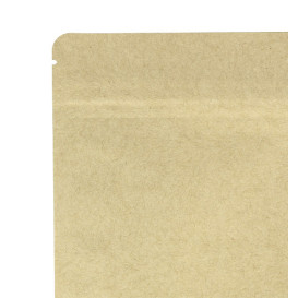 Paper StandUp Kraft with self closing and Window 25+10x35cm (50 Units)