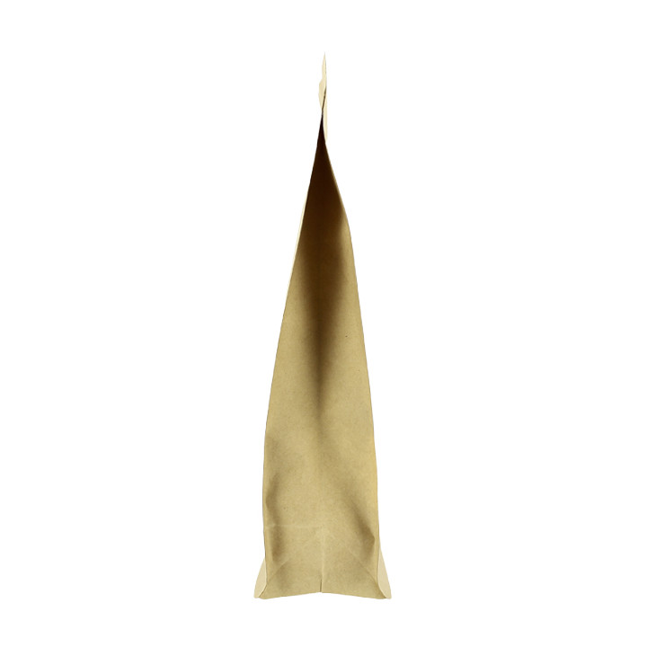 Paper StandUp Kraft with self closing and Window 20+8x30cm (500 Units)