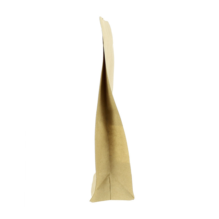 Paper StandUp Kraft with self closing and Window 12+6x20cm (1000 Units)