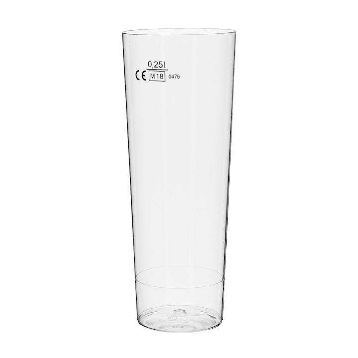 Plastic Collins Glass PS "Moon" Clear 300ml (10 Units) 