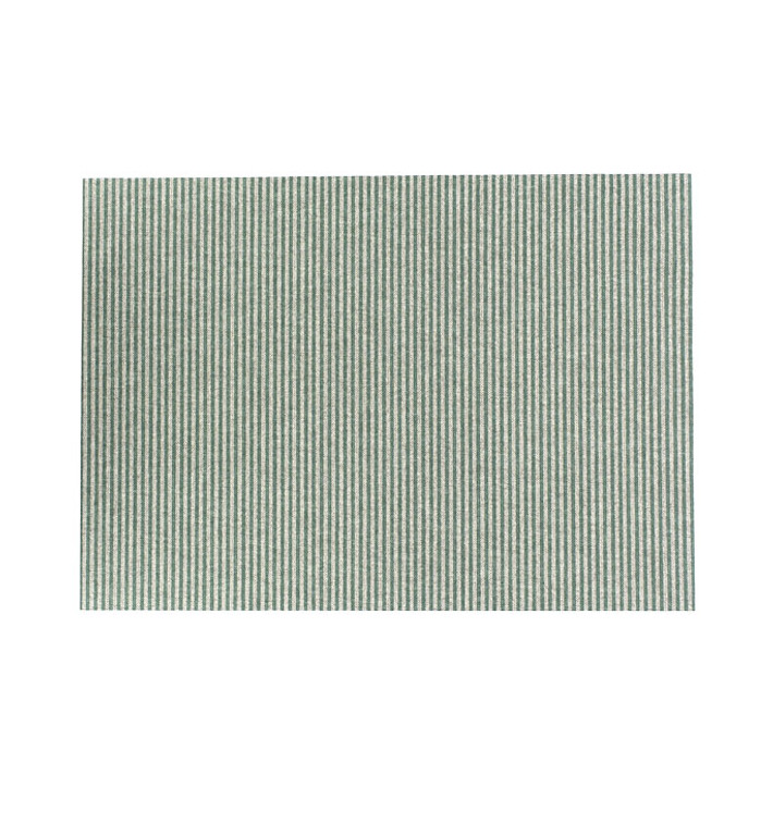 Cotton Placemat "Day Drap" Green Line 32x45cm (72 Units)