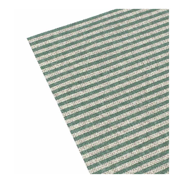 Cotton Placemat "Day Drap" Green Line 32x45cm (12 Units) 