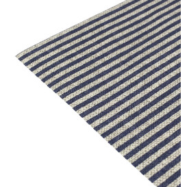 Cotton Placemat "Day Drap" Blue Line 32x45cm (12 Units) 