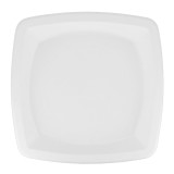 Sugarcane Plate Square shape White 25 cm (125 Units)  