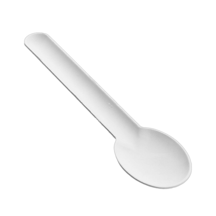 Sugarcane Spoon White 16cm (50 Units)