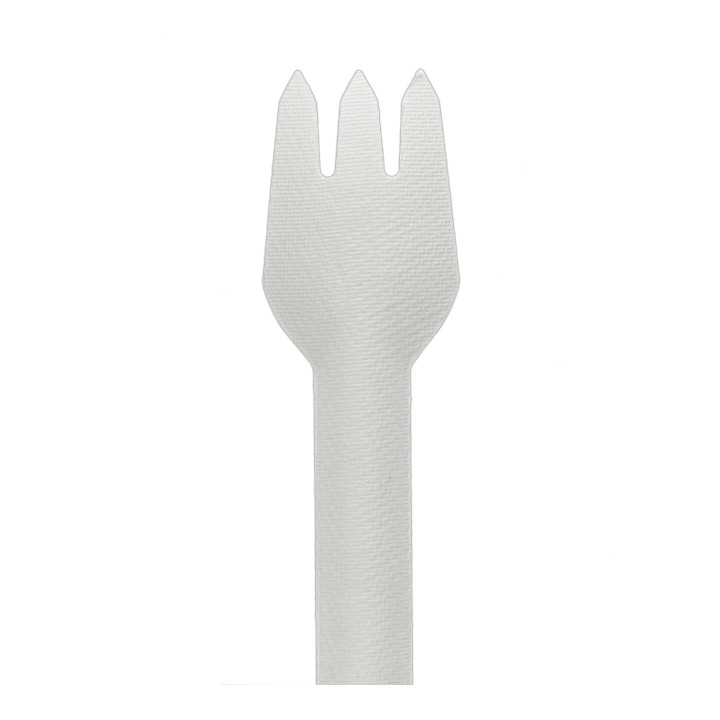 Sugarcane Fork White 16cm (50 Units)