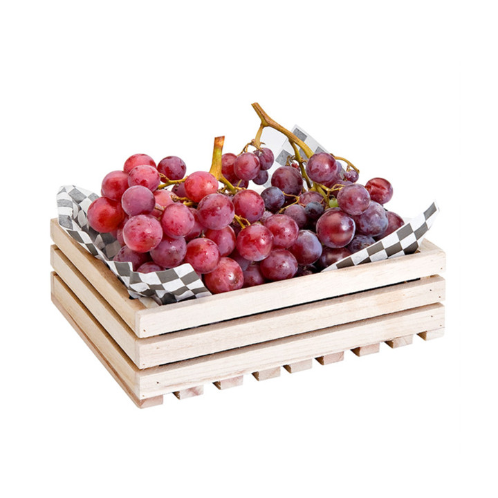 Paper Food Wrap Grease-Proof “Vichy” Black 20x24,5cm (1000 Units) 