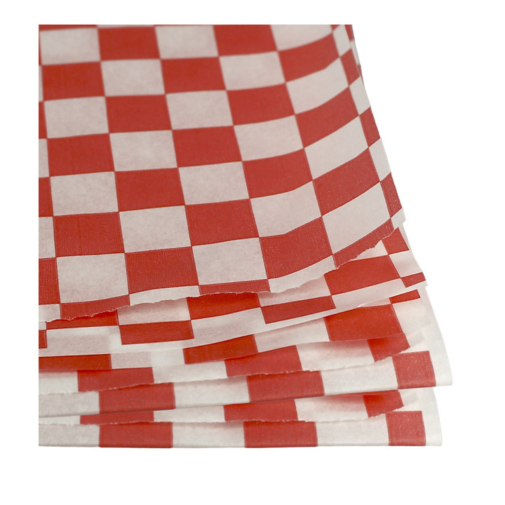 Paper Food Wrap Grease-Proof Red 28x33cm (4000 Units)
