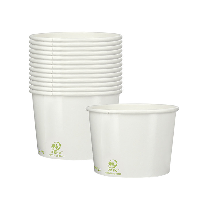 Paper Ice Cream Container Eco-Friendly 260ml (55 Units)