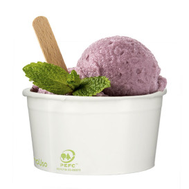 Paper Ice Cream Container Eco-Friendly 100ml (2600 Units)