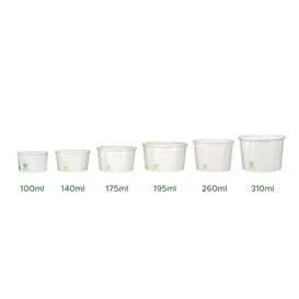 Paper Ice Cream Container Eco-Friendly 100ml (2600 Units)