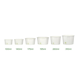 Paper Ice Cream Container Eco-Friendly 140ml (2100 Units)