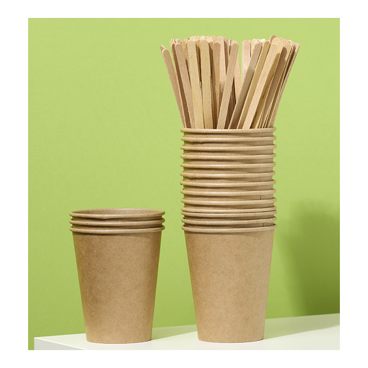 Wooden Coffee Stirrer Wrapped 14cm (5.000 Units)