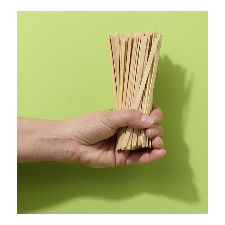 Wooden Coffee Stirrer Wrapped 14cm (5.000 Units)