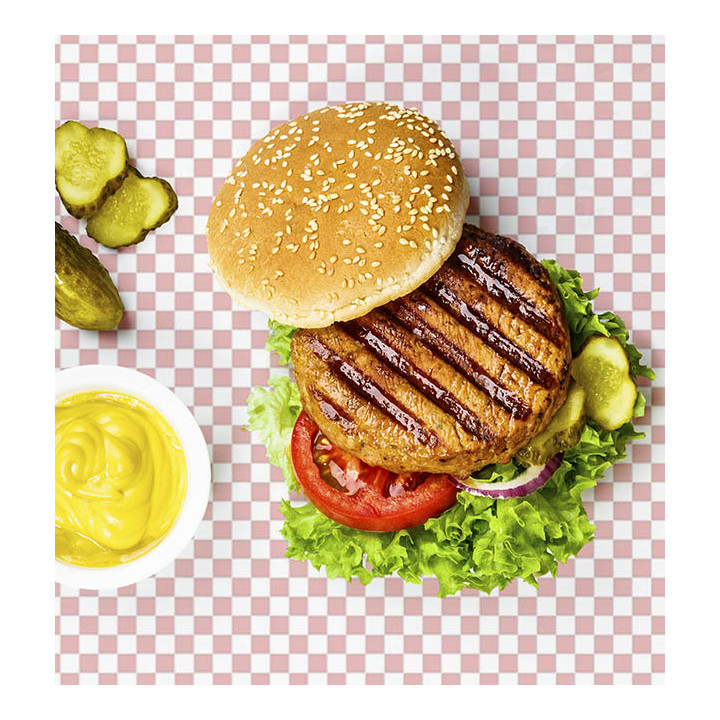 Paper Food Wrap Grease-Proof Red 31x31cm (4000 Units)
