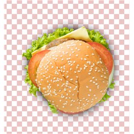 Paper Food Wrap Grease-Proof “Vichy” Red 31x42cm (1000 Units) 