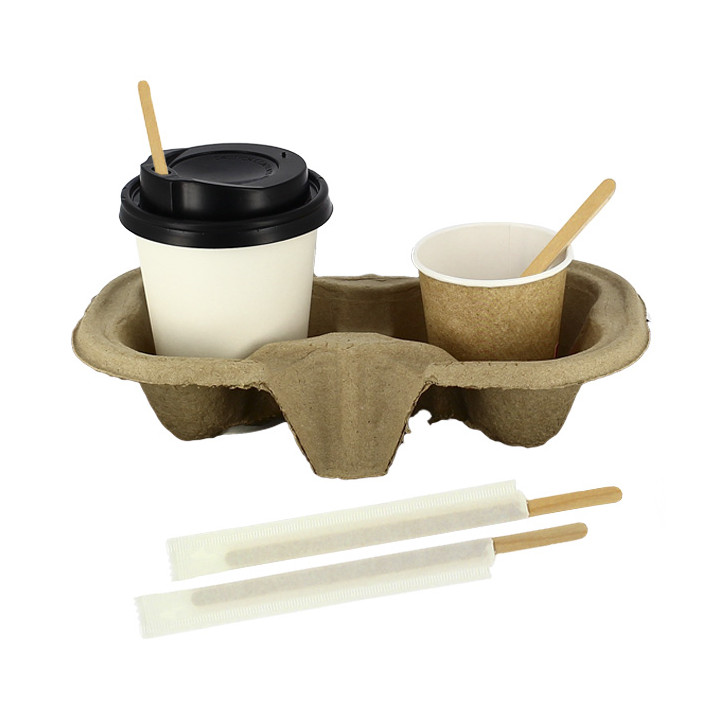 Wooden Coffee Stirrer Wrapped 14cm (5.000 Units)