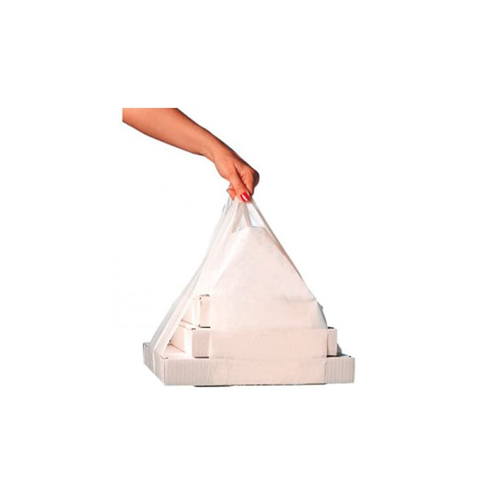 Plastic T-Shirt Bag for Pizza Boxes 50/26*60cm 
