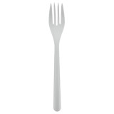 Reusable Fork PP Mineral "Hercules" White 185mm (50 Units)