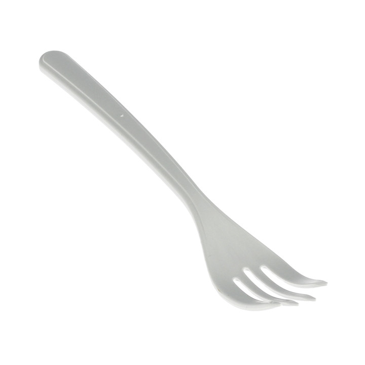 Reusable Fork PP Mineral "Hercules" White 185mm (50 Units)