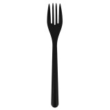 Reusable Fork PP Mineral "Hercules" Black 185mm (50 Units)